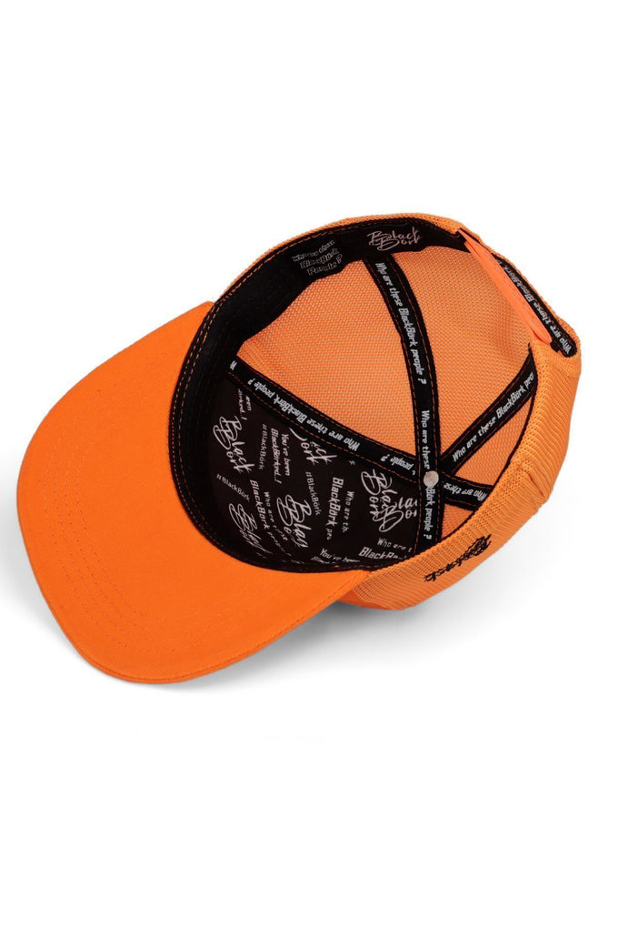 Hip Hop Kids Orange Children's Trucker Cap with Chick Logo