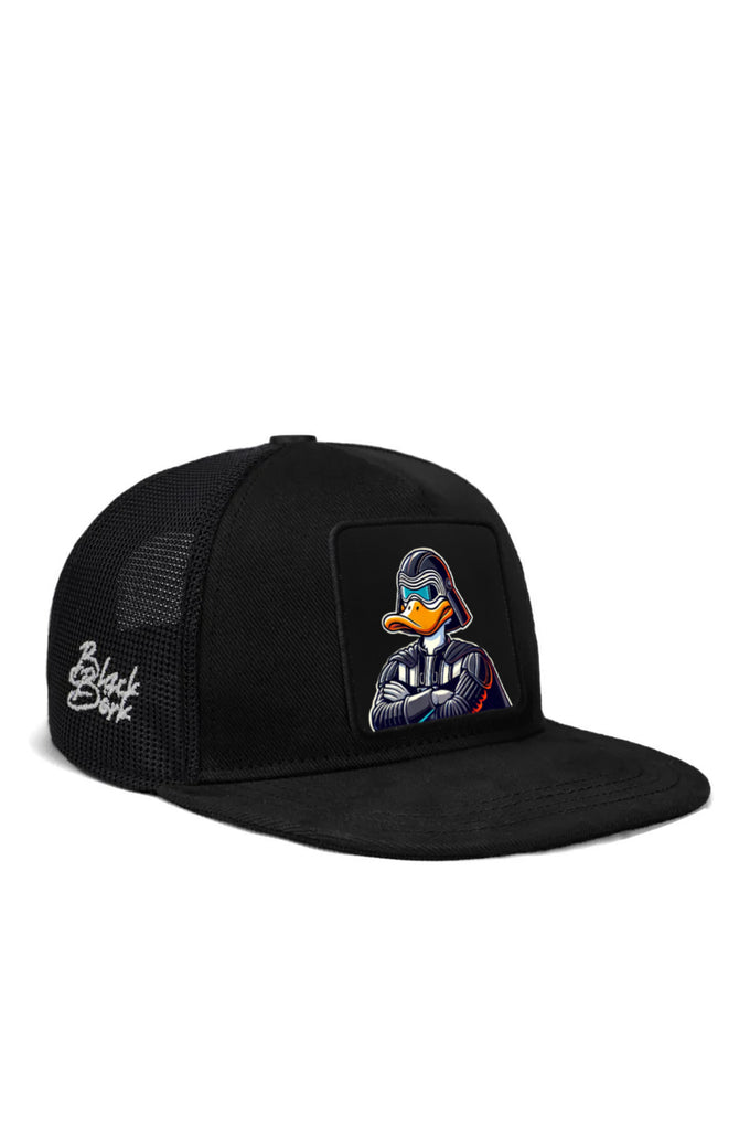 Hip Hop Kids Duckside Logolu Siyah Çocuk Trucker Şapka