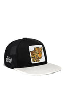 Hip Hop Kids Jaguar Logolu Beyaz-Siyah Çocuk Trucker Şapka