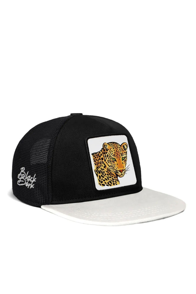 hip-hop-kids-jaguar-logolu-beyaz-siyah-cocuk-trucker-sapka-1686 - BlackBörk TR