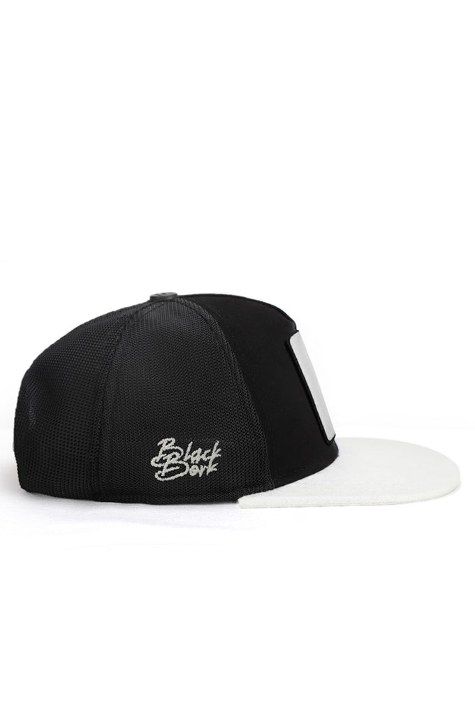 hip-hop-kids-jaguar-logolu-beyaz-siyah-cocuk-trucker-sapka-1687 - BlackBörk TR