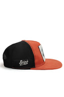 Hip Hop Kids Kaplan Logolu Kiremit-Siyah Çocuk Trucker Şapka