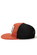 Hip Hop Kids Kaplan Logolu Kiremit-Siyah Çocuk Trucker Şapka