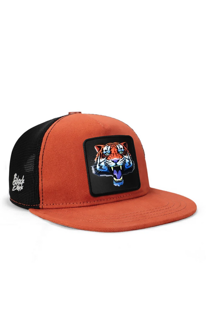 Hip Hop Kids Tiger Logo Brick-Black Children's Trucker Cap 