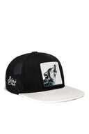 Hip Hop Kids Kurt Logolu Beyaz-Siyah Çocuk Trucker Şapka