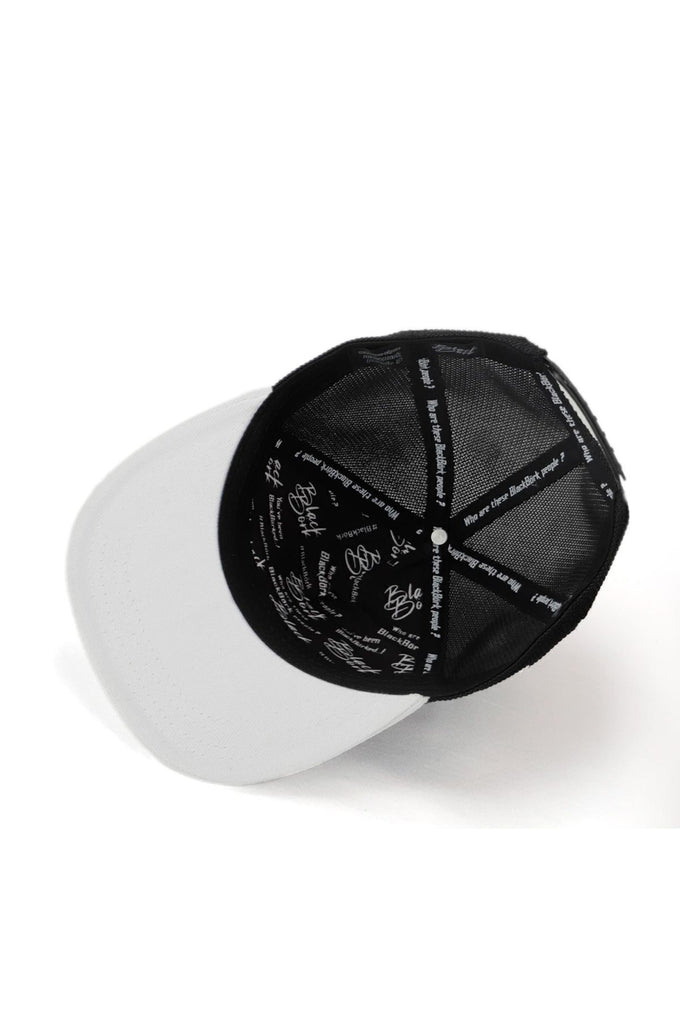 Hip Hop Kids Kurt Logolu Beyaz-Siyah Çocuk Trucker Şapka