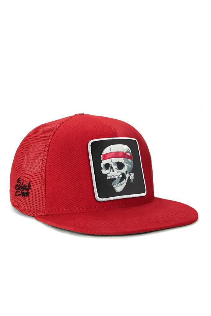 hip-hop-kids-kurukafa-logolu-kirmizi-cocuk-trucker-sapka-1736 - BlackBörk TR