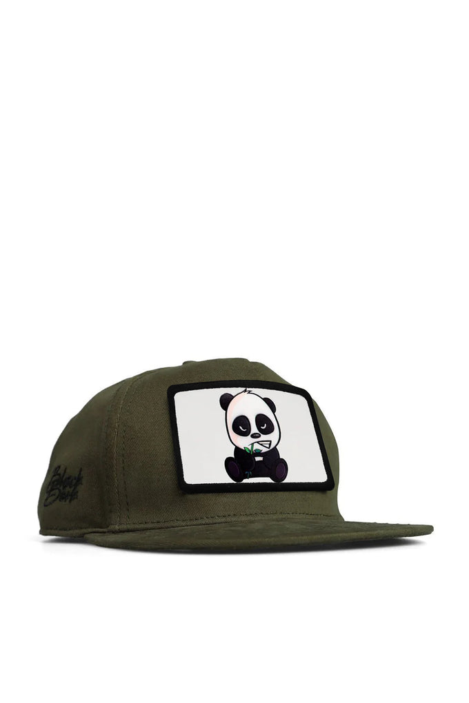 Hip Hop Kids Panda Logolu Haki Çocuk Şapka