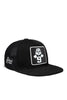 Hip Hop Kids Panda Logolu Siyah Çocuk Trucker Şapka