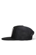 Hip Hop Kids Panda Logolu Siyah Çocuk Trucker Şapka