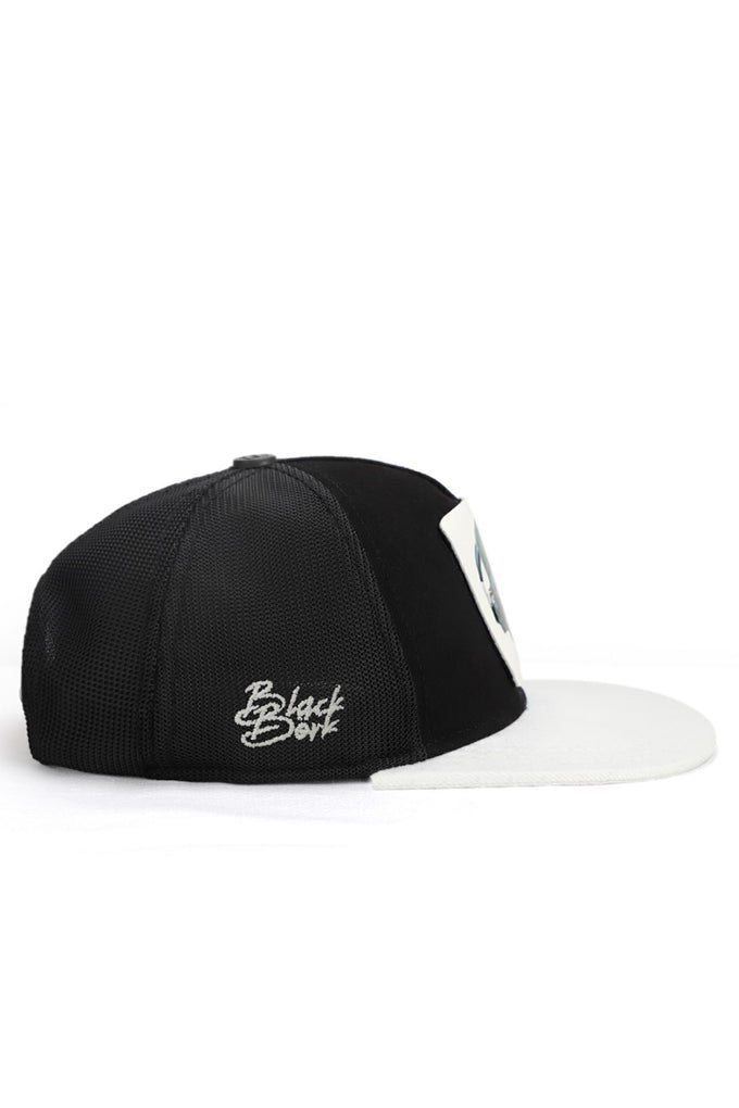 Hip Hop Kids Samurai Logo White-Black Children's Trucker Cap 