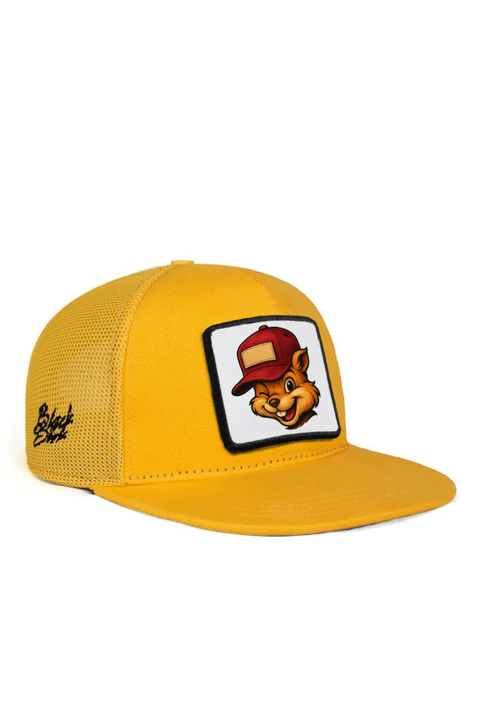 hip-hop-kids-sincap-logolu-sari-cocuk-trucker-sapka-1781 - BlackBörk TR