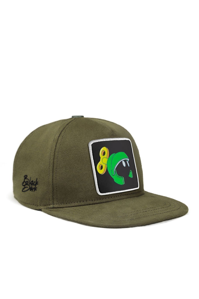 hip-hop-kids-uzayli-logolu-haki-cocuk-sapka-1571 - BlackBörk TR