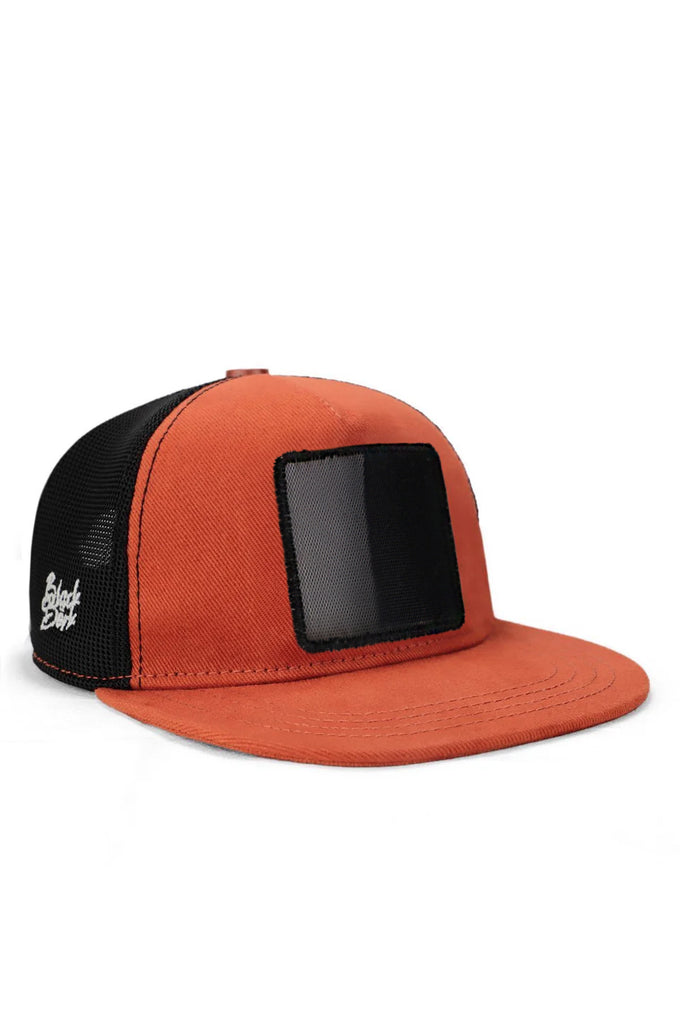Hip Hop Kiremit-Siyah Çocuk Trucker Şapka