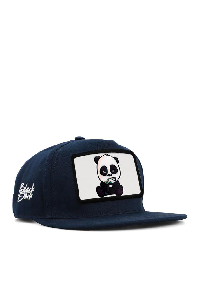 Hip Hop Panda Logolu Lacivert Çocuk Şapka
