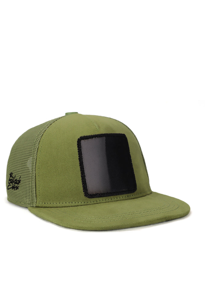 Hip Hop Yeşil Çocuk Trucker Şapka
