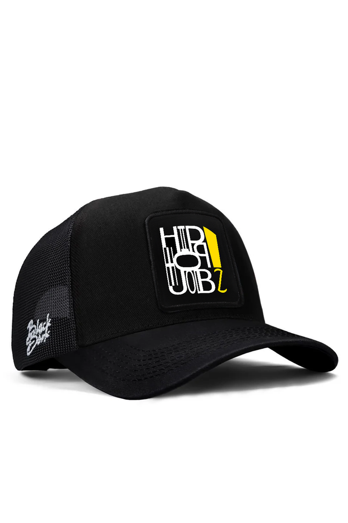 hiphopjobz-2026-logolu-siyah-trucker-sapka-5408 - BlackBörk TR