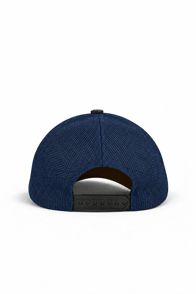 Horoz Logolu Lacivert-Camel Trucker Şapka