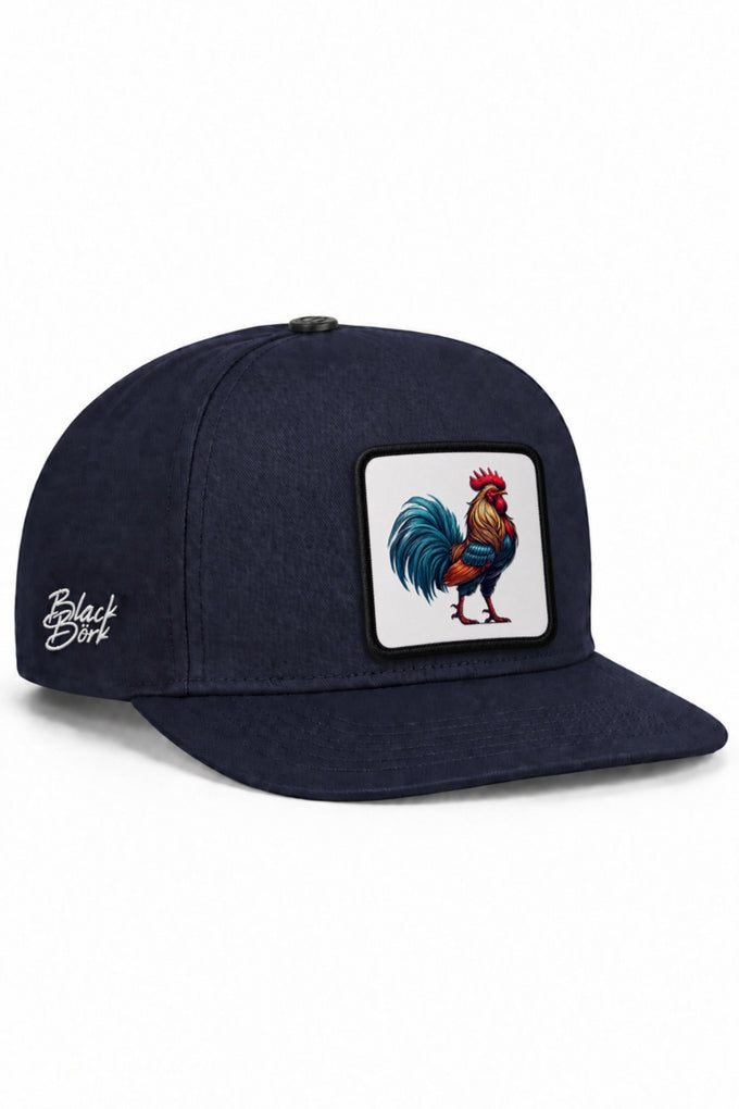 Horoz Logolu Lacivert Hip Hop Şapka