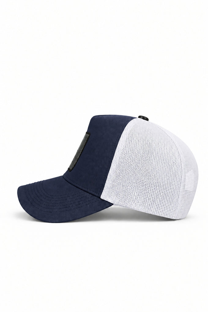 Hot Girl Club Logo Navy-White Trucker Cap 
