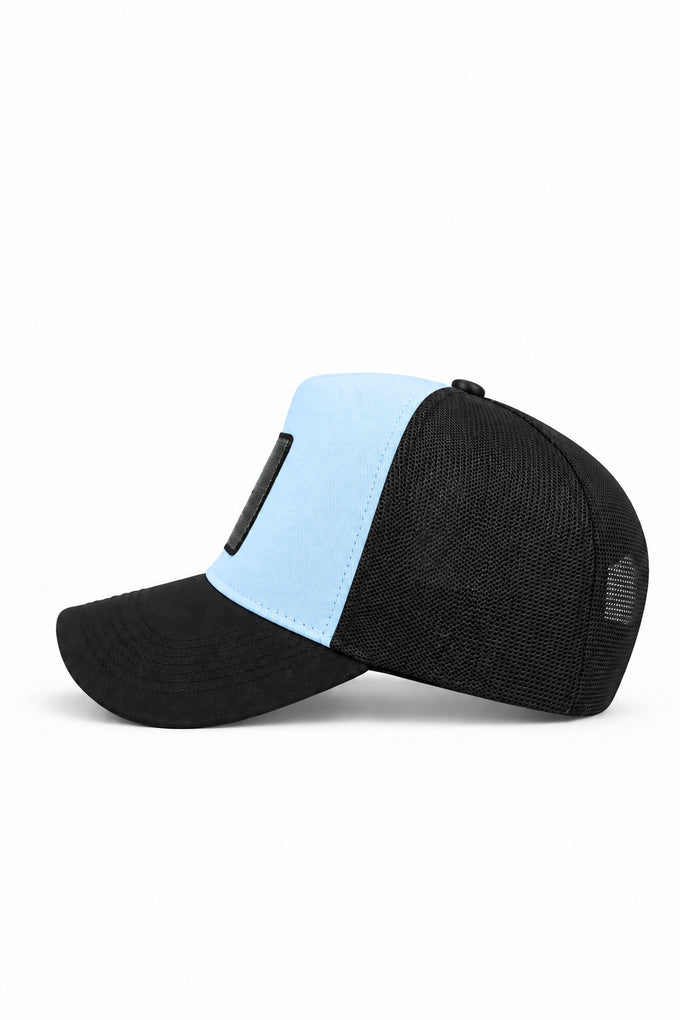 Black-Ice Blue Trucker Cap with Hot Girl Club Logo