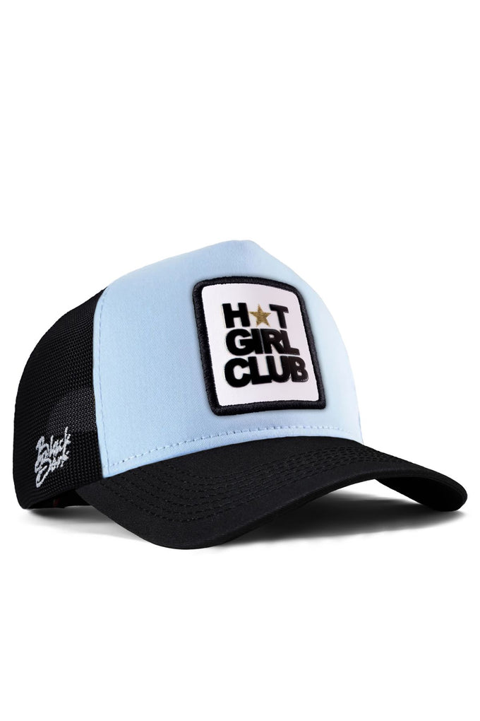 hot-girl-club-logolu-siyah-buz-mavi-trucker-sapka-2657 - BlackBörk TR