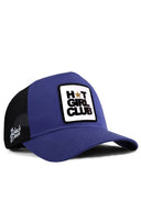 Hot Girl Club Logolu Siyah-Mavi Trucker Şapka