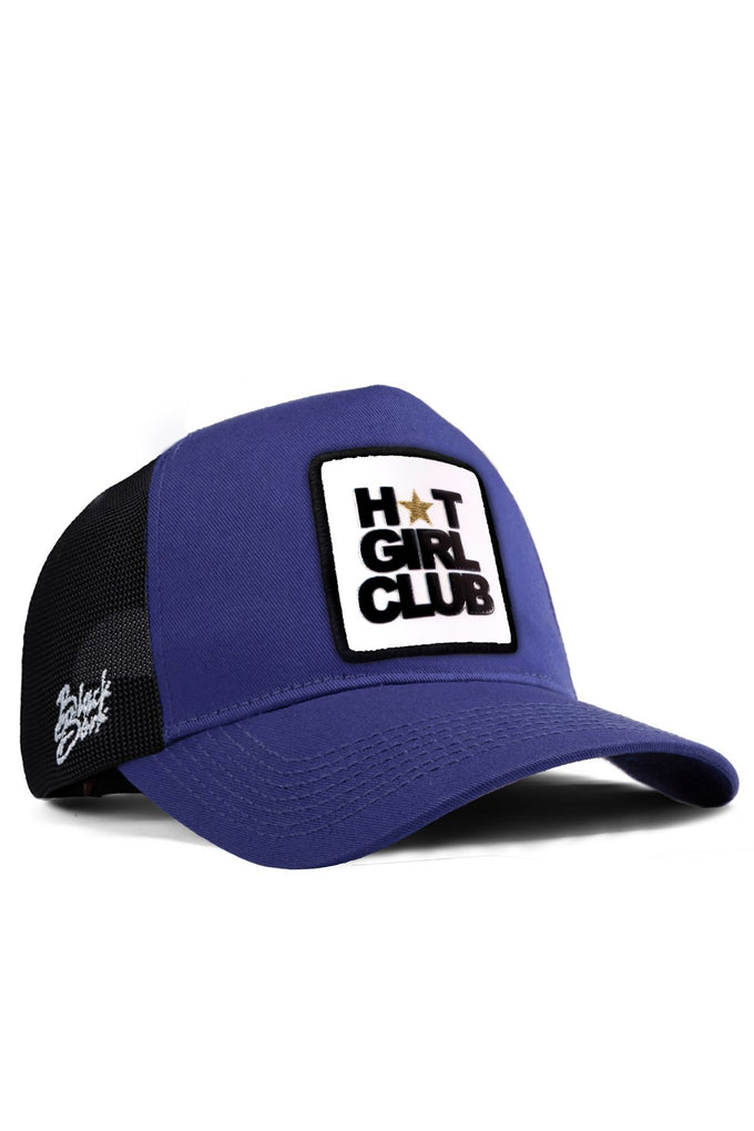 hot-girl-club-logolu-siyah-mavi-trucker-sapka-2528 - BlackBörk TR