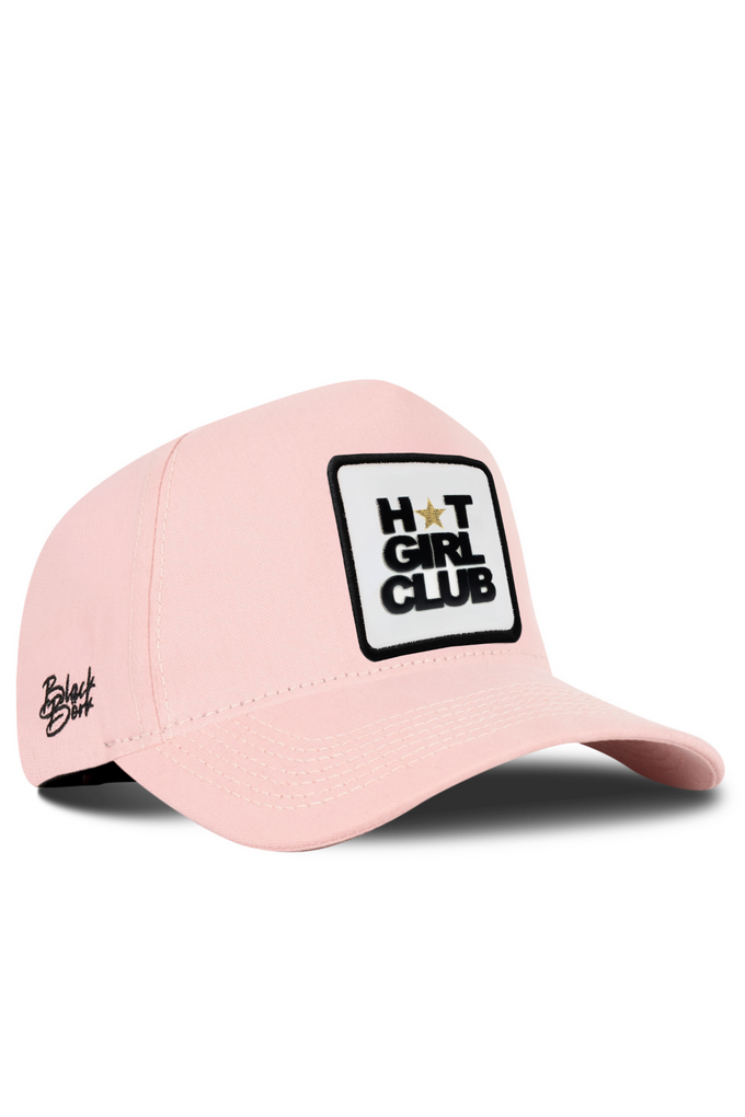 Salmon Baseball Cap with Hot Girl Club Logo