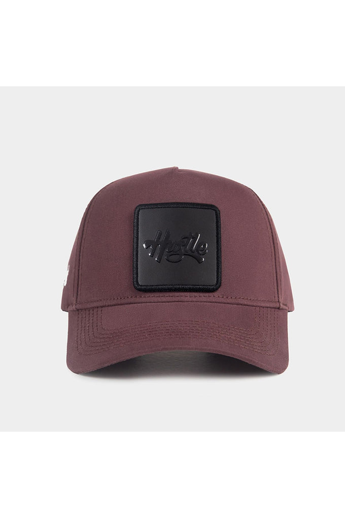 Hustle Logo Brown Baseball Cap