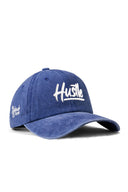 Hustle Embroidered Vintage Baseball Blue Cap