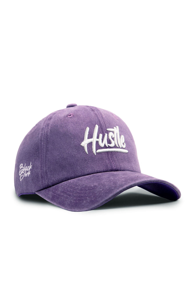 hustle-nakisli-vintage-beyzbol-mor-sapka-4665 - BlackBörk TR