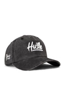 Hustle Embroidered Vintage Baseball Black Cap