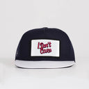 I Don't Care Logolu Beyaz-Lacivert Hip Hop Şapka