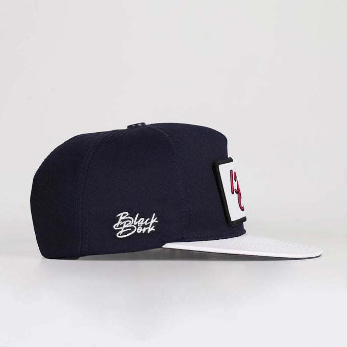 i-don-t-care-logolu-beyaz-lacivert-hip-hop-sapka-3650 - BlackBörk TR