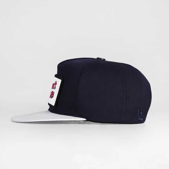 i-don-t-care-logolu-beyaz-lacivert-hip-hop-sapka-3651 - BlackBörk TR