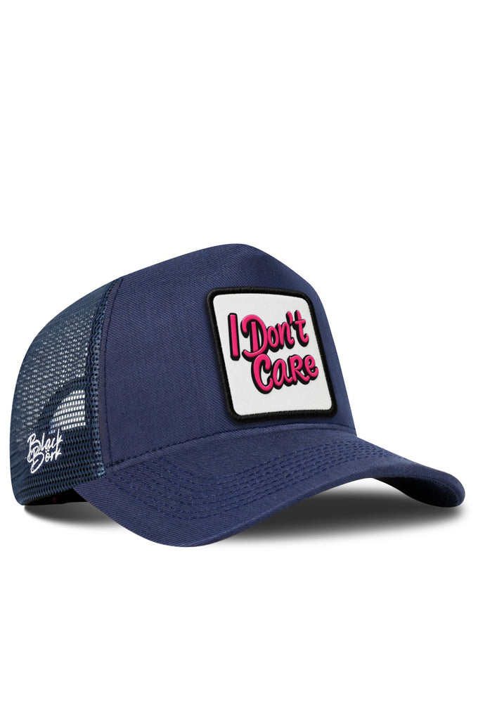 I Don t Care Logolu Cordura Lacivert Trucker Şapka