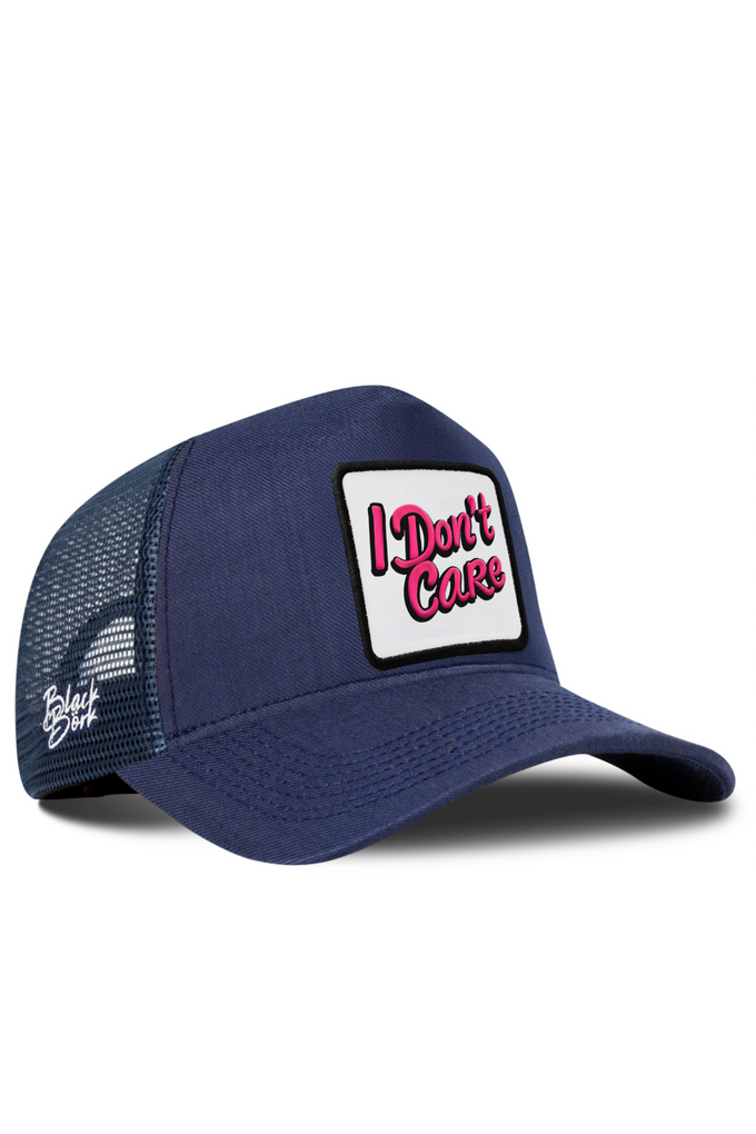 I Don t Care Logolu Cordura Lacivert Trucker Şapka