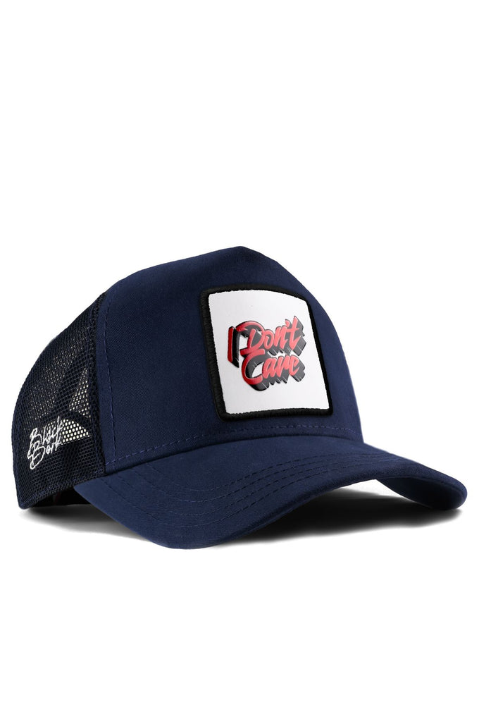 i-don-t-care-logolu-lacivert-trucker-sapka-1986 - BlackBörk TR