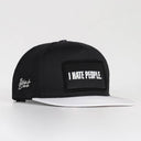 I Hate People Logolu Beyaz-Siyah Hip Hop Şapka