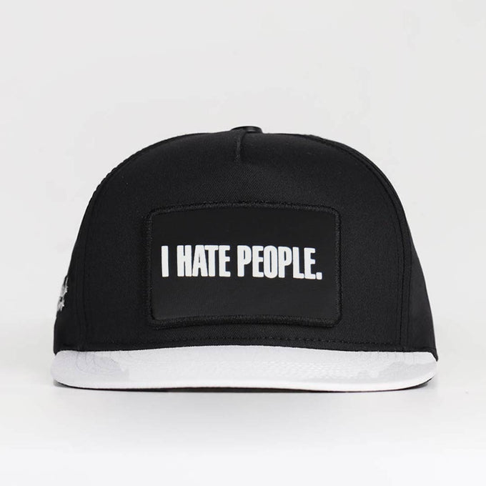 i-hate-people-logolu-beyaz-siyah-hip-hop-sapka-3670 - BlackBörk TR