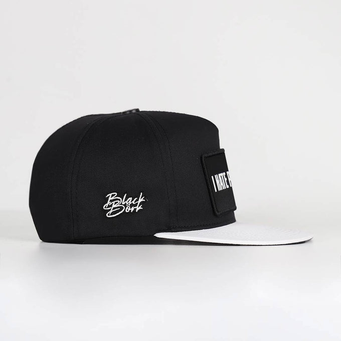 i-hate-people-logolu-beyaz-siyah-hip-hop-sapka-3671 - BlackBörk TR