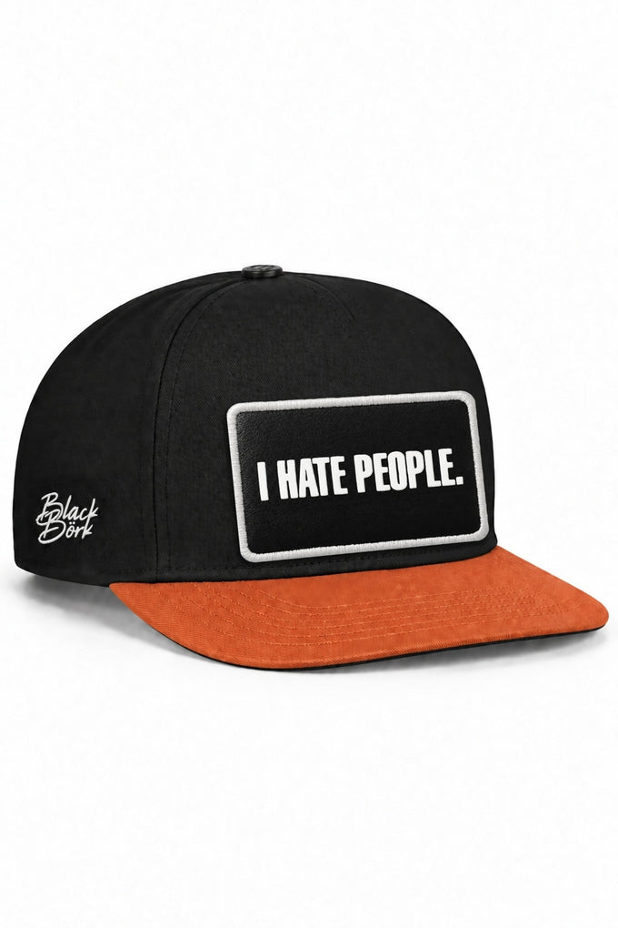 I Hate People logolu Kiremit-Siyah Hip Hop Şapka