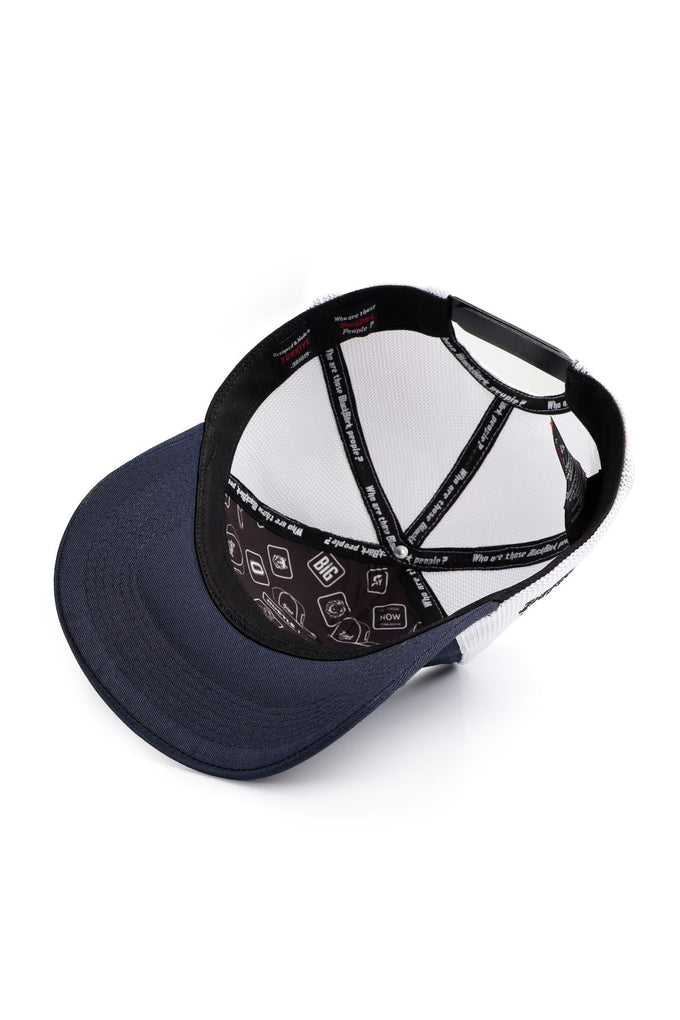 ihtimal-yuku-logolu-lacivert-beyaz-trucker-sapka-4145 - BlackBörk TR