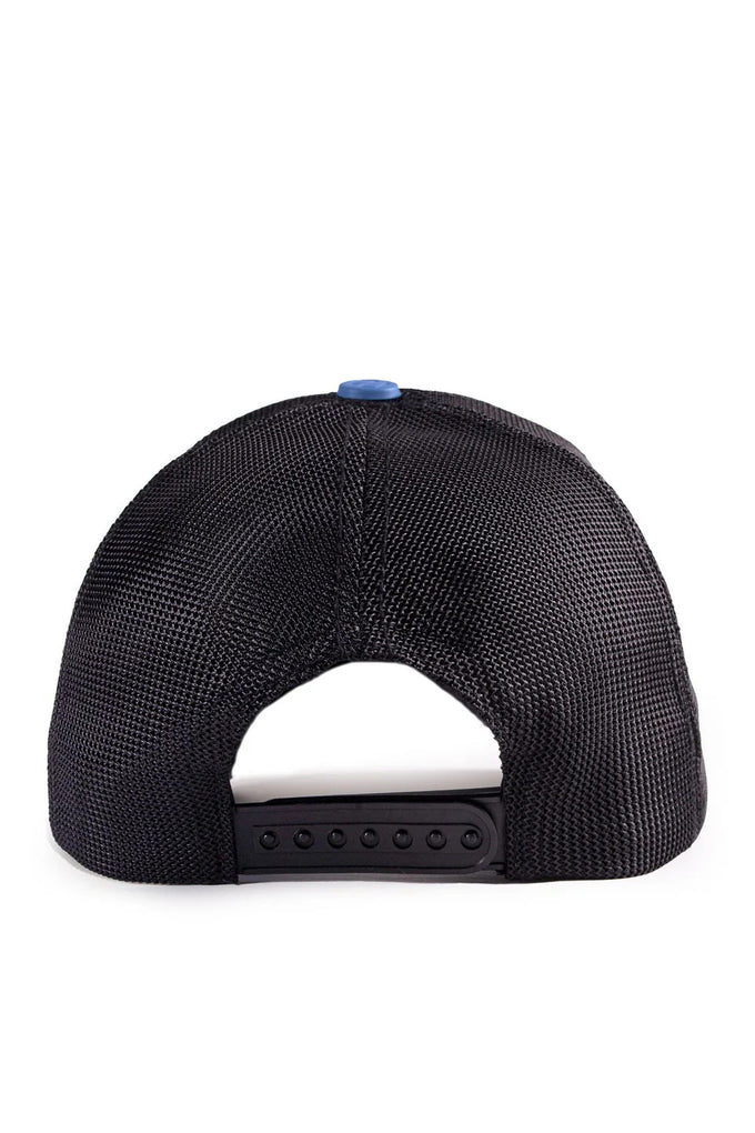Inflowencer Logolu Mavi-Siyah Trucker Şapka