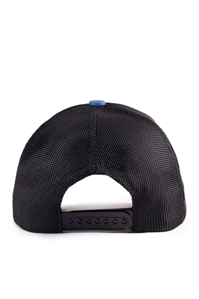 Inflowencer Logolu Mavi-Siyah Trucker Şapka