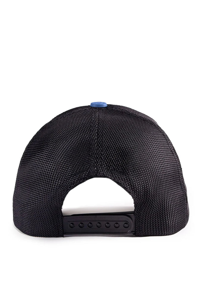 inflowencer-logolu-mavi-siyah-trucker-sapka-5407 - BlackBörk TR