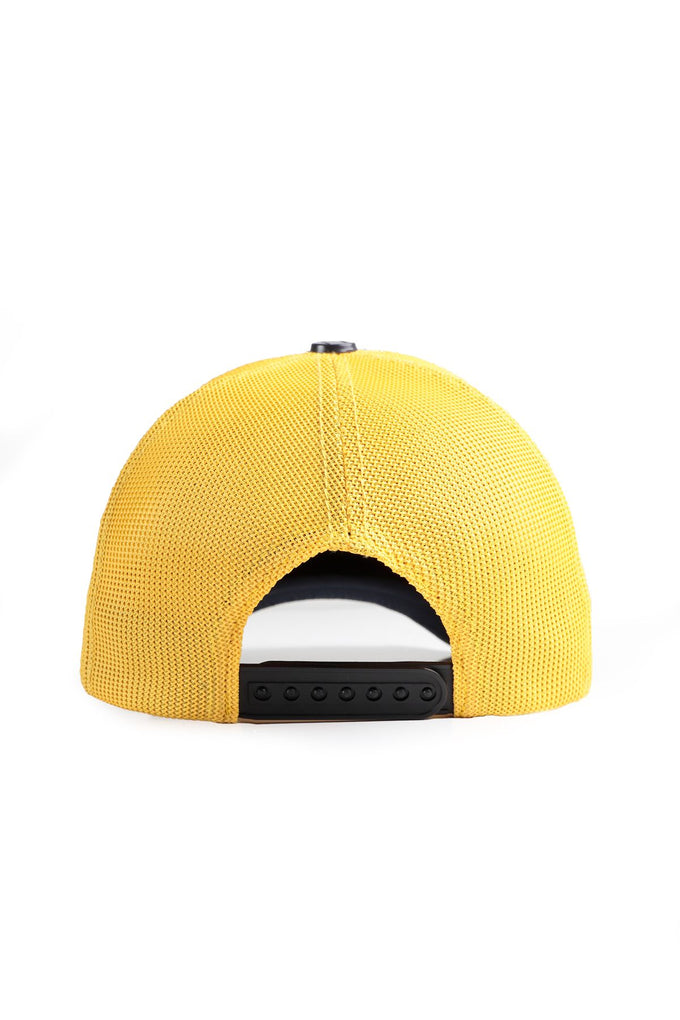 it-s-not-a-game-it-s-life-logolu-koyu-lacivert-sari-trucker-sapka-2497 - BlackBörk TR