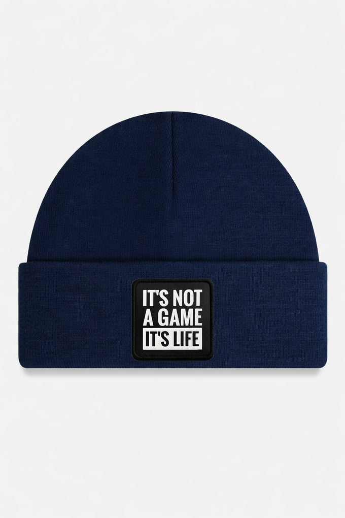 it-s-not-a-game-it-s-life-logolu-lacivert-bere-4824 - BlackBörk TR