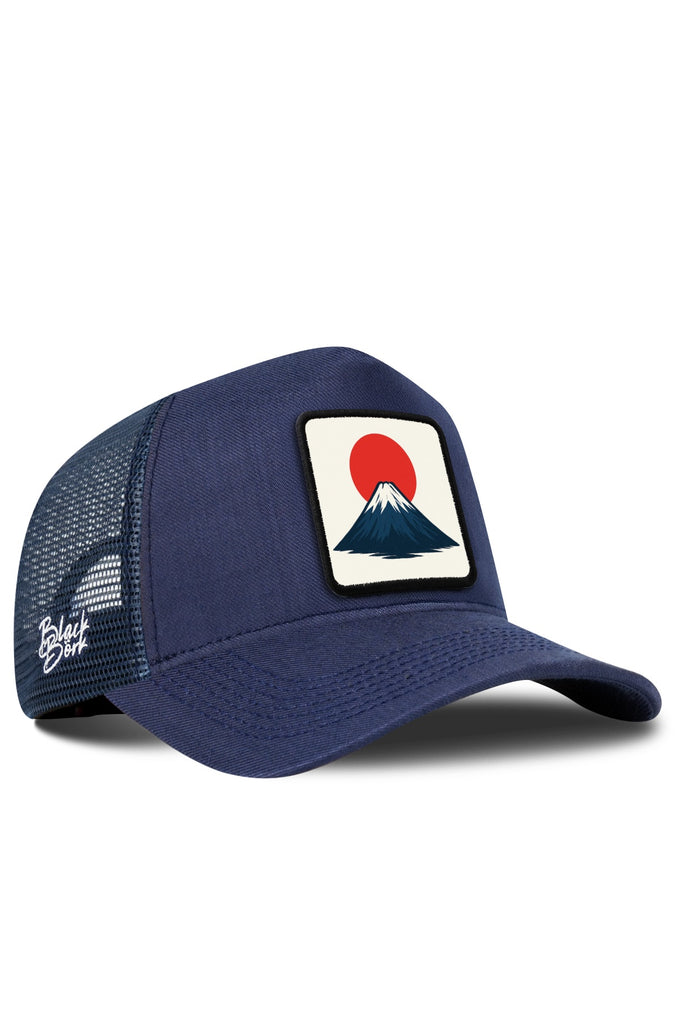 Japonya Logolu Cordura Lacivert Trucker Şapka
